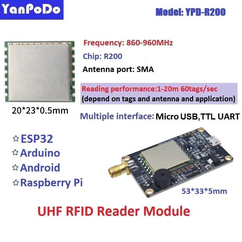 Yanpodo  Ӻ UHF RFID , TTL UART ũ USB ̽, 1 Ʈ RFID , 860-960Mhz